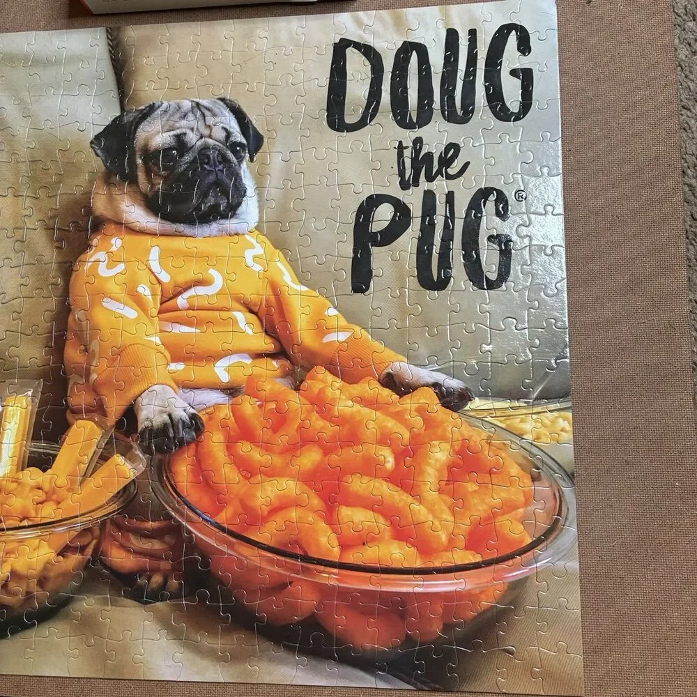 Doug the Pug Cheesy Cheese Puffs 300 Piece Jigsaw Puzzle 18